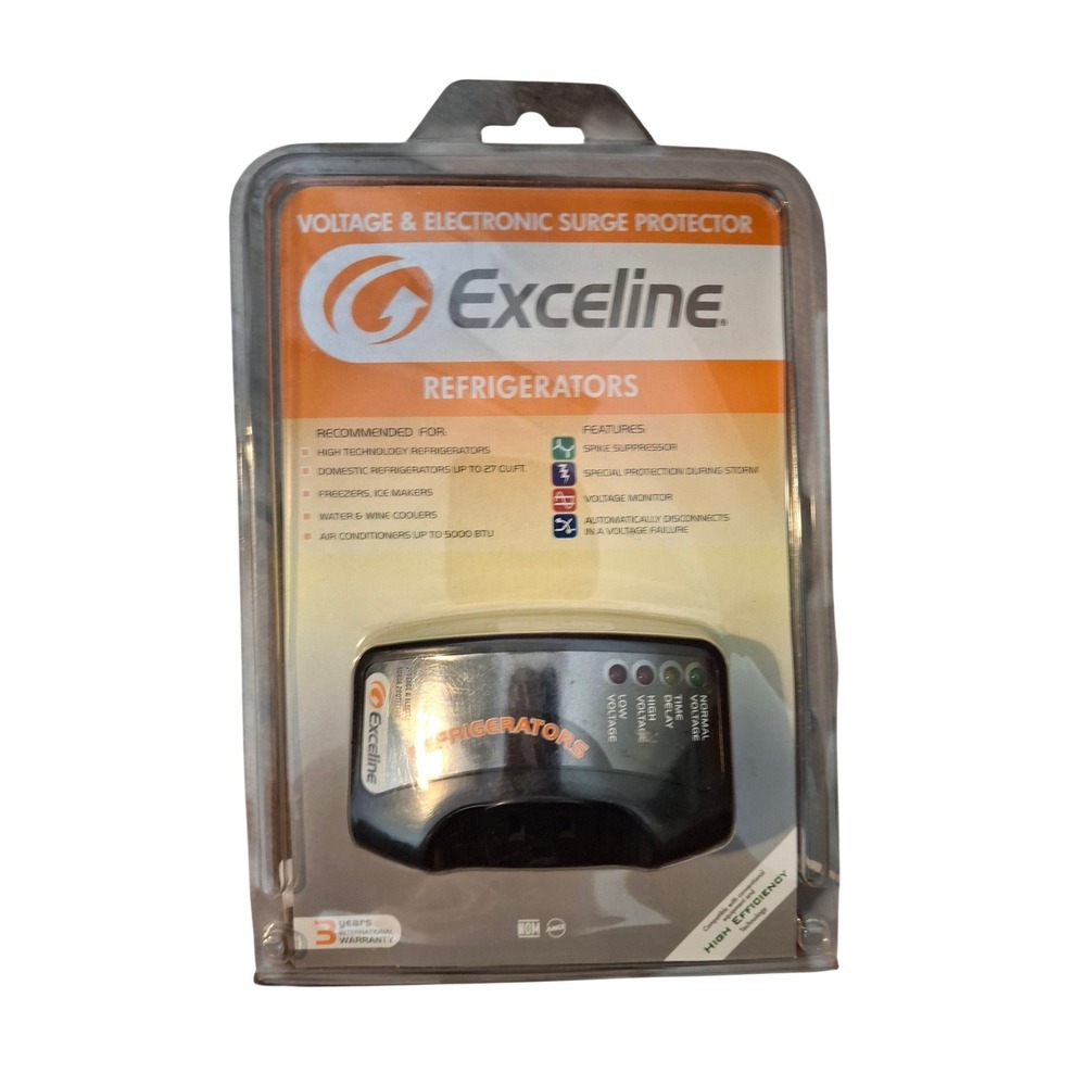 Exceline GSM-NP Refrigerator Voltage Surge Protector Blackout Guard 120V 10A